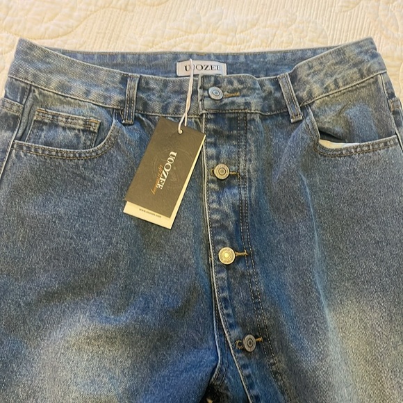 Wide Leg Denim Jeans - Picture 4 of 12